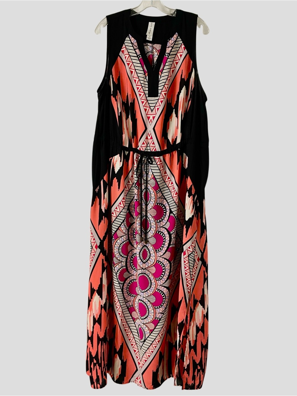 Pure Energy Printed Maxi Dress 1X